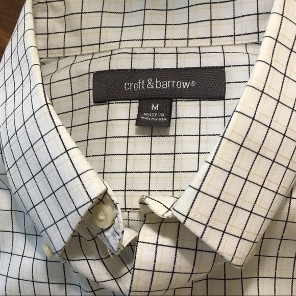 Croft and Barrow cotton blend button down M - Picture 2 of 4